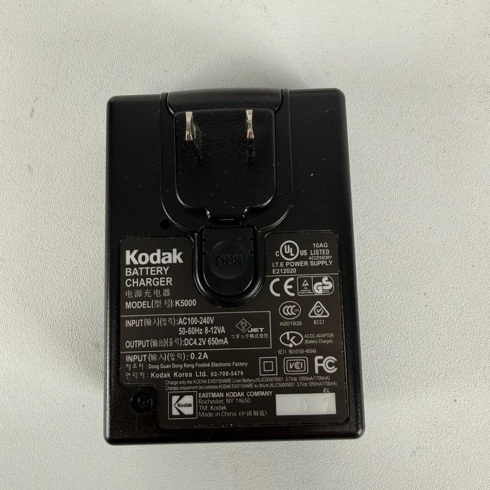 K5000 Kodak Li-Ion Rapid Battery Charger for EasyShare Series Black Kodak LS753